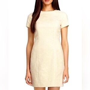 NWT Brooks Brothers Holiday Dress Gold Tweed, No Pockets